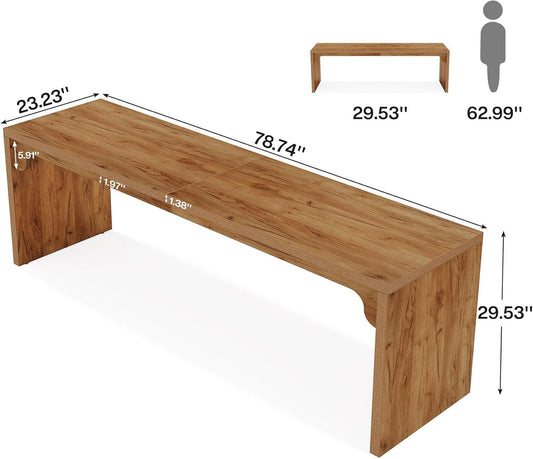 Extra Long Wooden Computer Desk for Home Office-1