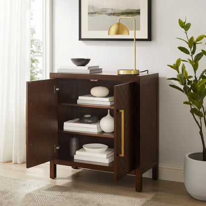 Accent Cabinet With Adjustable Shelves And Cable Grommets-2