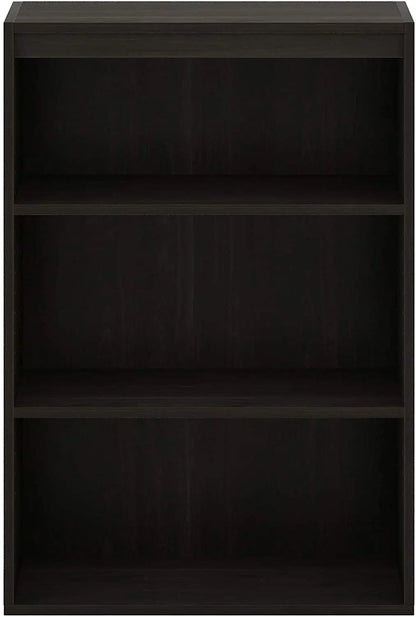 Pasir 3-Tier Open Shelf Bookcase, Dark Espresso-3