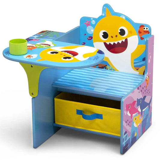 Baby Shark Chair Desk with Storage Bin - Ideal for Arts & Crafts, Snack Time, Homeschooling, Homework & More by-0