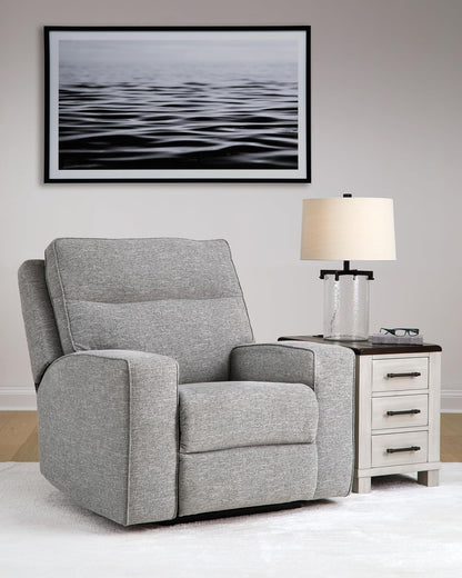 Biscoe Power Recliner, 41" W X 43" D X 42" H, Gray-1