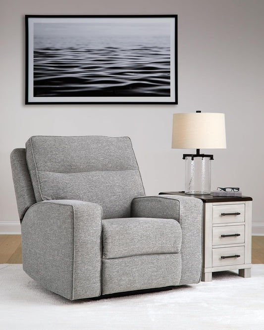 Biscoe Power Recliner, 41" W X 43" D X 42" H, Gray-1