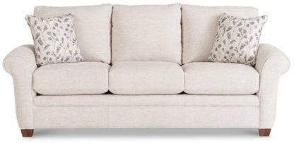 Coziest Transitional Sofa Flared Arms And Wooden Legs-0