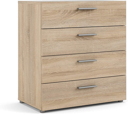 Oak Structure 4-Drawer Pepe Chest-0