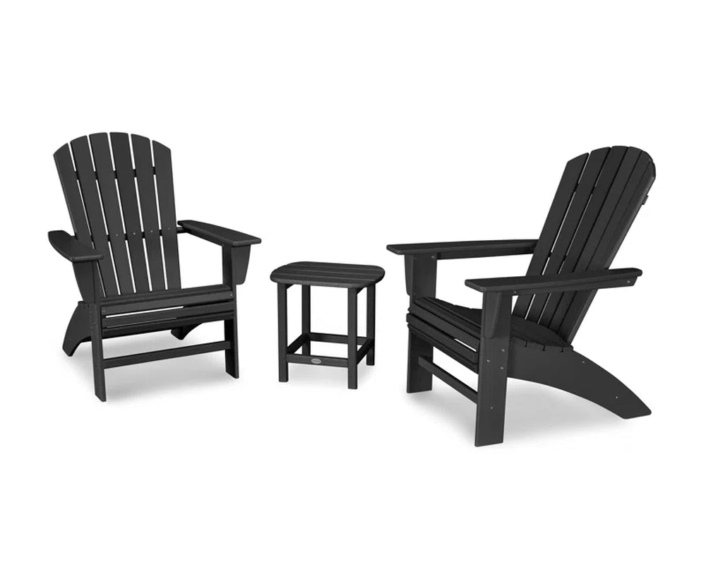 Nautical Adirondack Set With Weatherproof Table Two Chairs-2