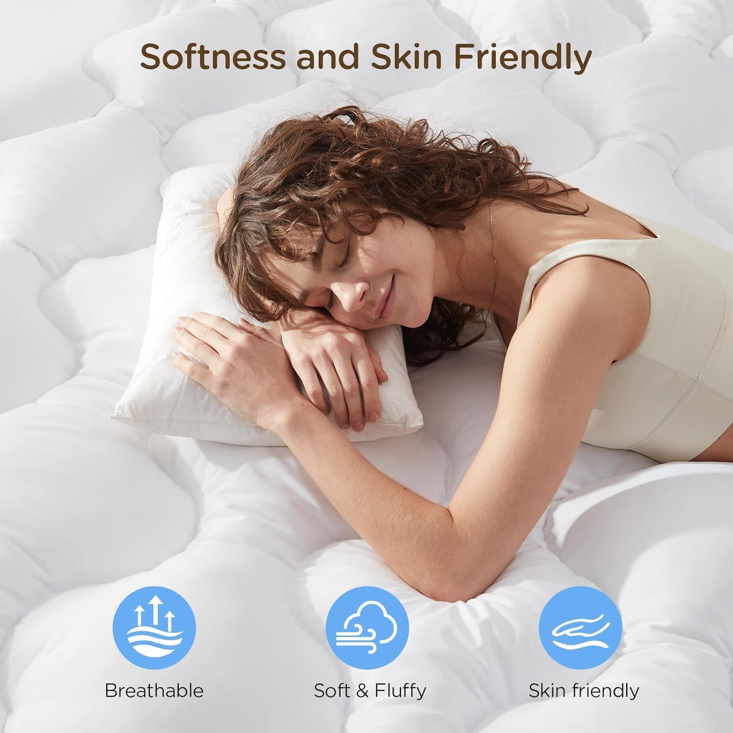 Memory Foam Mattress Topper Enhances Comfort and Relieves Pain-4