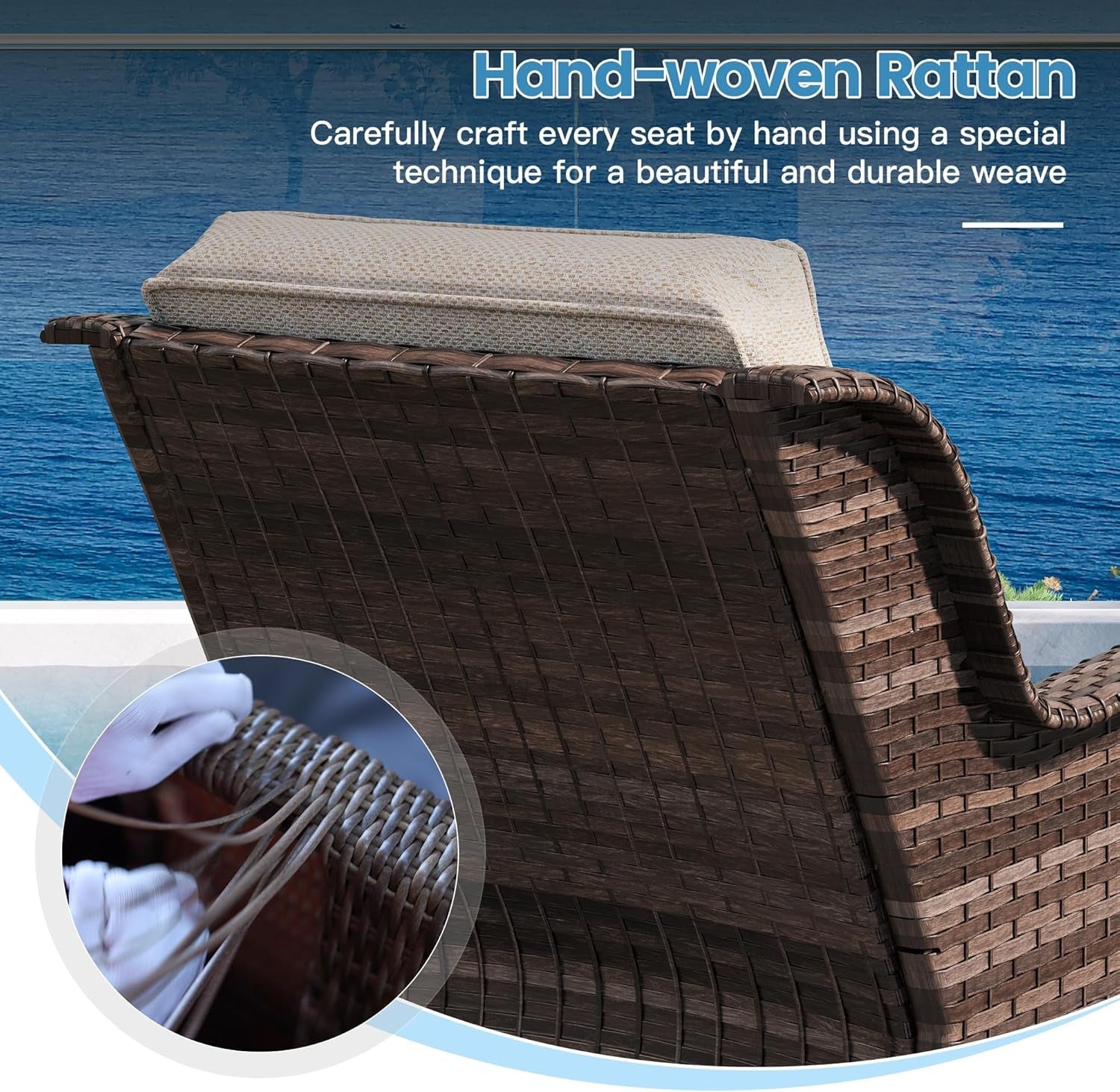 Outdoor Patio Furniture Set with Fire Pit Table-3