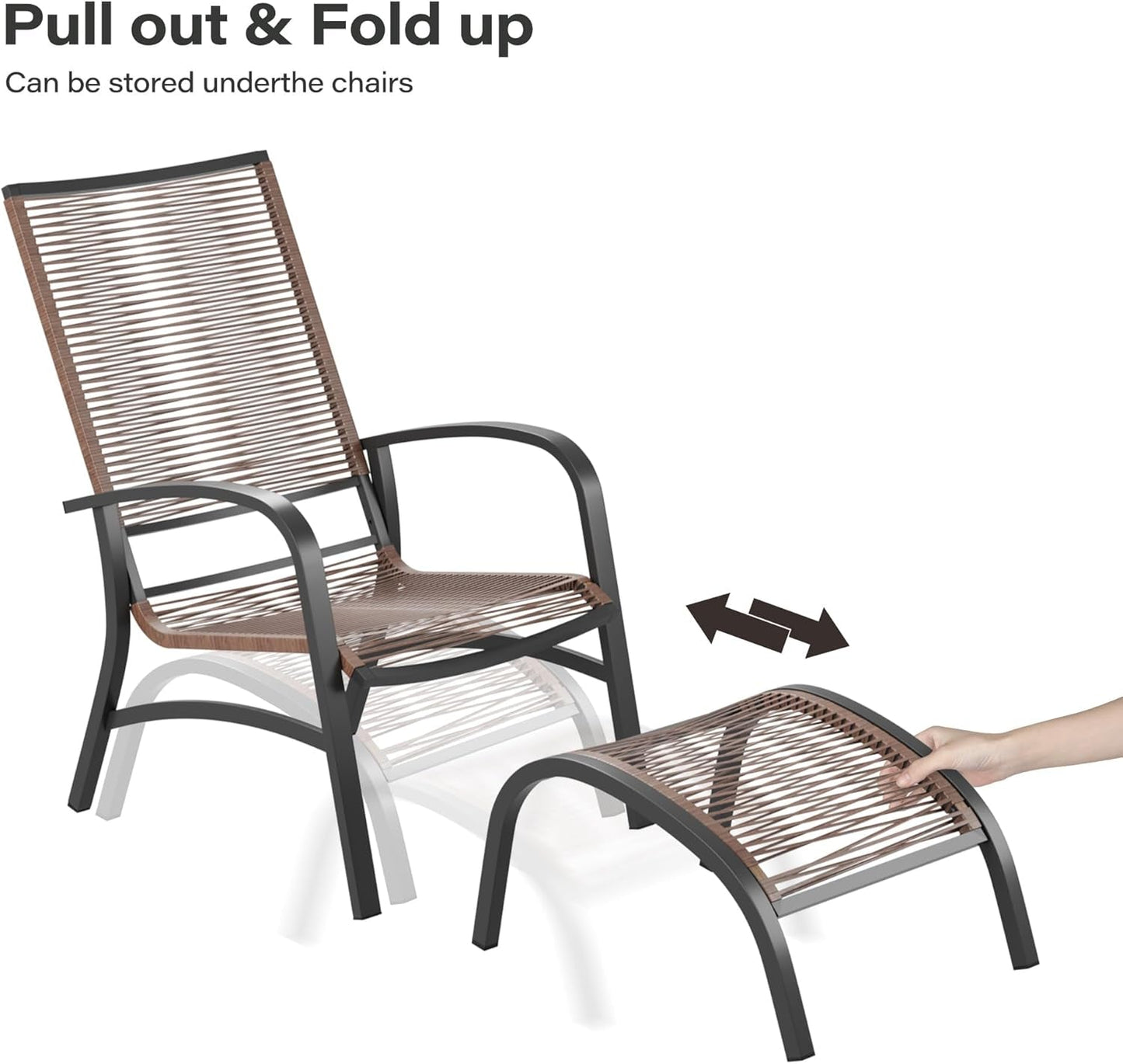 Comfortable 5 Piece Patio Conversation Set for Outdoors-3