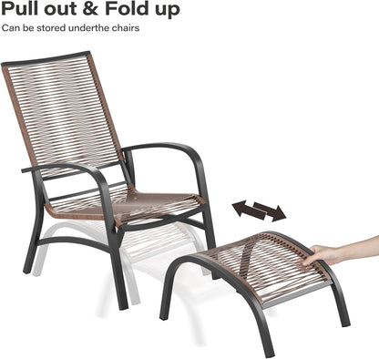 Comfortable 5 Piece Patio Conversation Set for Outdoors-3