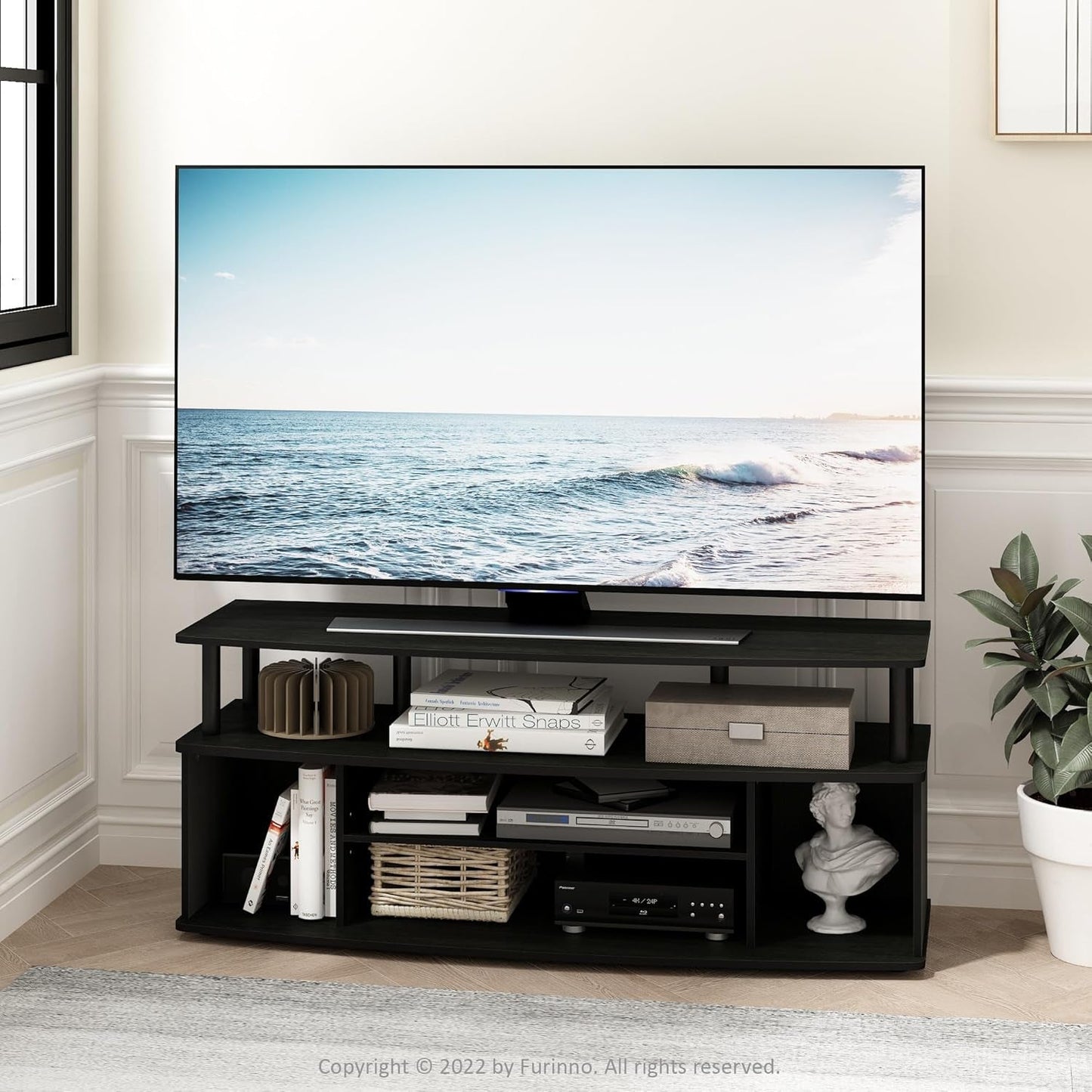 Jaya Large Entertainment Center Hold up to 55-In TV, Inches, Blackwood-2