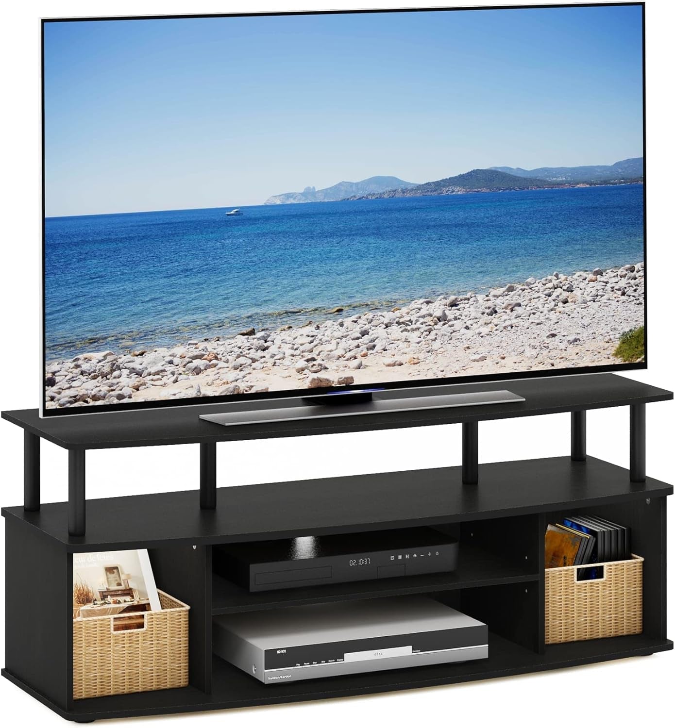 Jaya Large Entertainment Center Hold up to 55-In TV, Inches, Blackwood-4