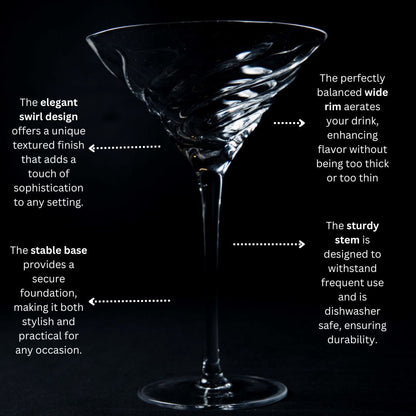 PREORDER: Vortex Martini Glass-4
