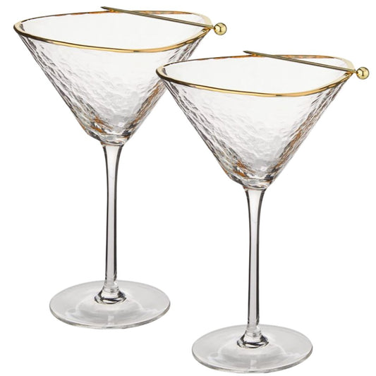 Clear Hammered Cocktail Glasses-0