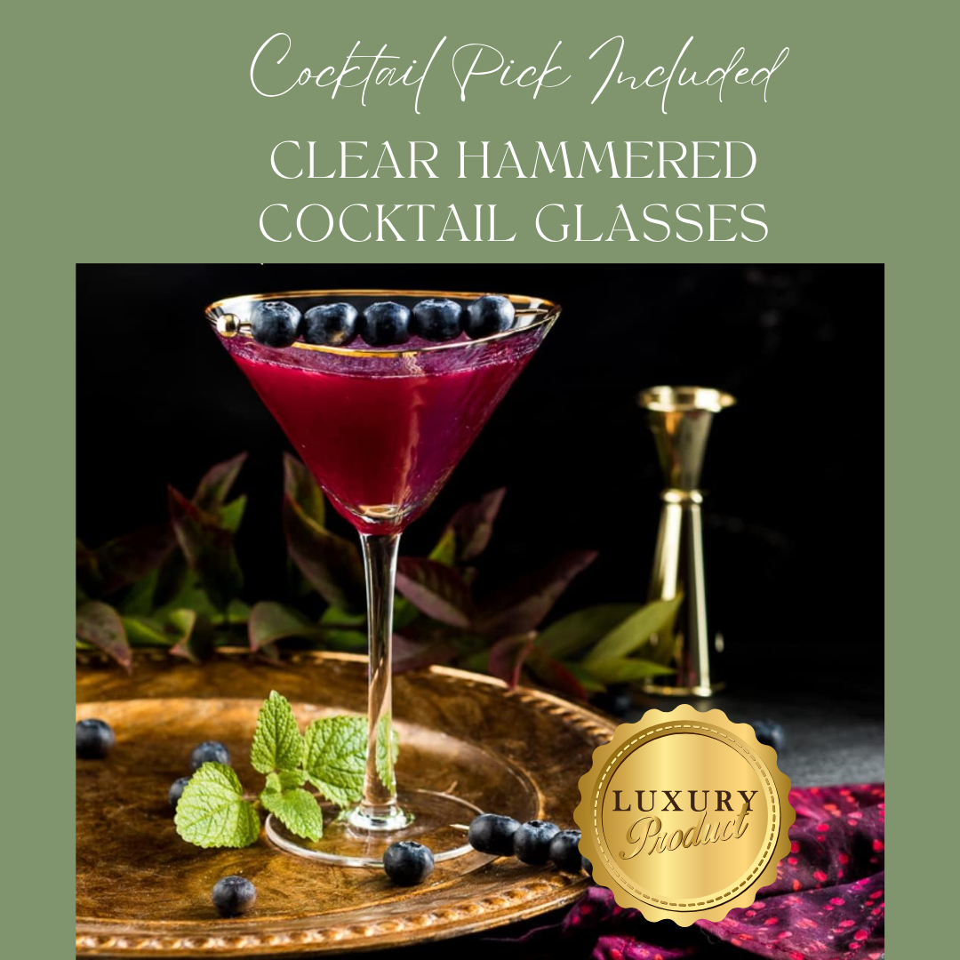 Clear Hammered Cocktail Glasses-1