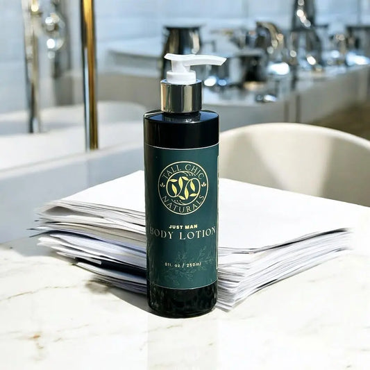 Just Man Manly Elegance Body Lotion TallChic Naturals