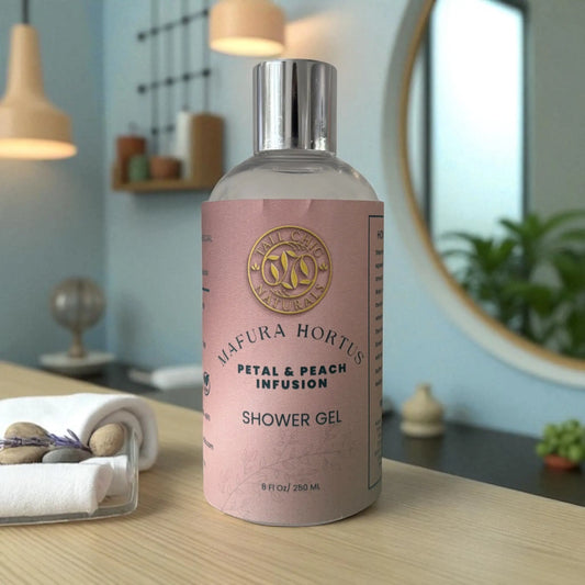 Mafura Hortus Petal & Peach Infusion Shower Gel TallChic Naturals
