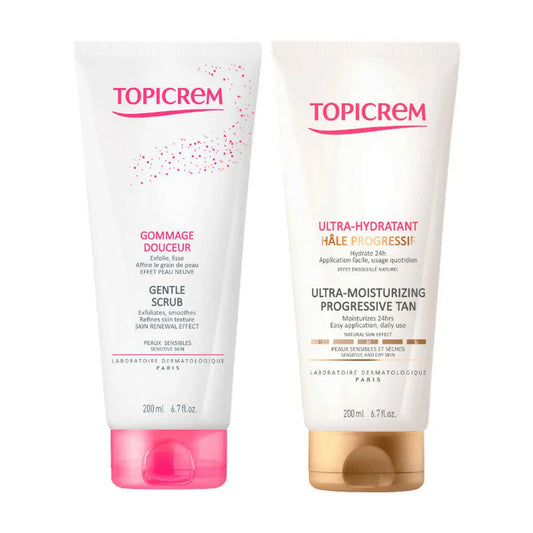 Self-Tanning Body Lotion Topicrem Progressive Tan 2 Pieces Topicrem
