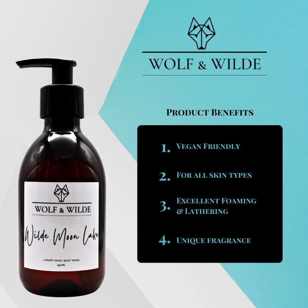 Wilde Moon Lake Luxury 2 In 1 Liquid Soap - Hand & Body 250ML Wolf & Wilde